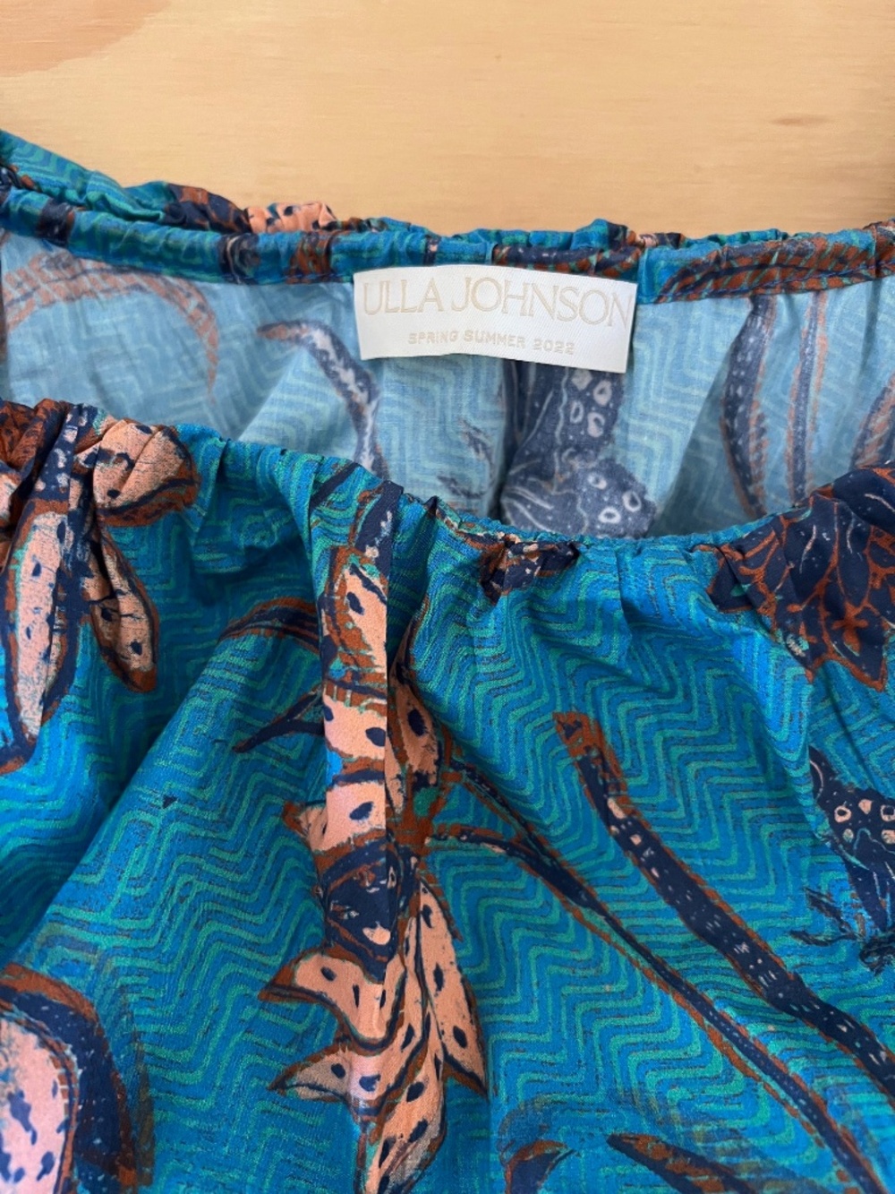 Ulla Johnson Amira Midi Dress in size 4, color blue lagoon - Picture 9 of 10